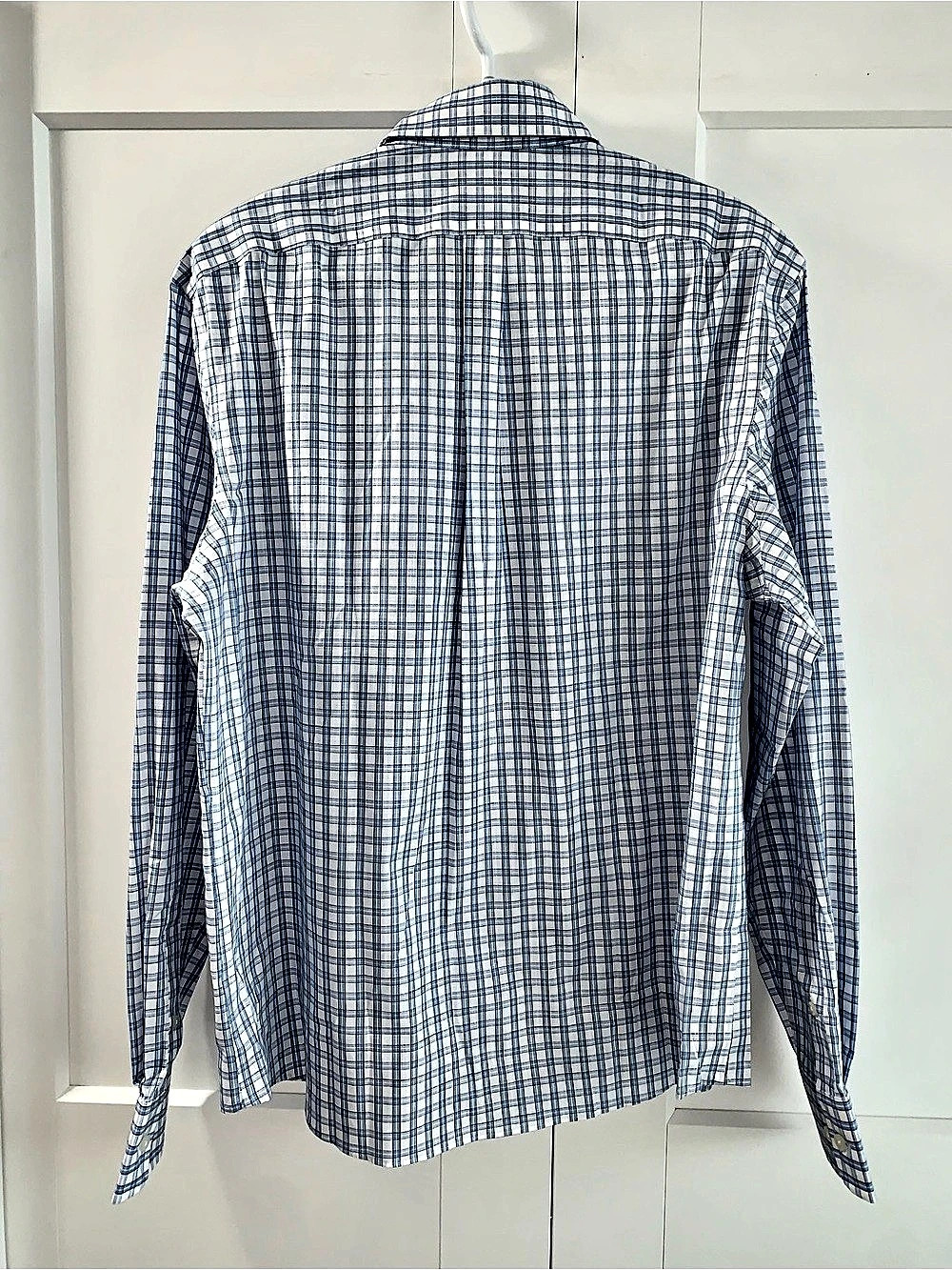 Lauren Ralph Lauren Plaid Button Down in Blue & White Size L NWT - Picture 6 of 10